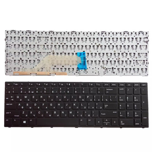 HP Probook 450 G5 455 G5 470 G5 black frame Russian RU keyboard - main product image