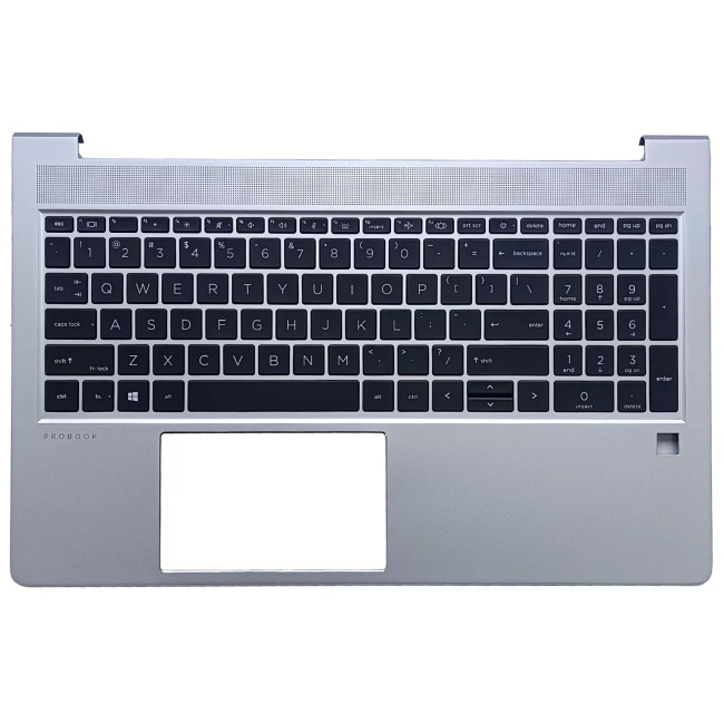 HP Probook 450 G9, Palmrest Backlit US Keyboard silver,N01933-001 - main product image