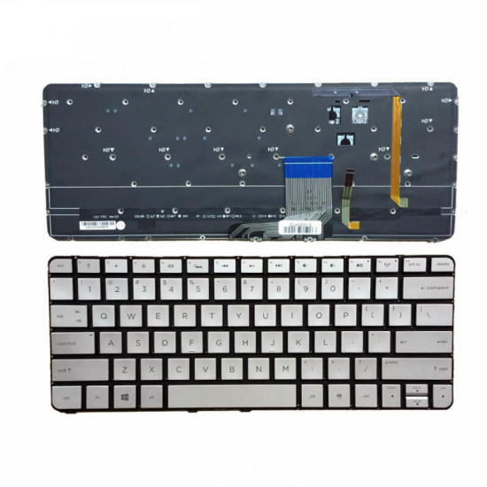 HP Spectre 13-SMB 13T-3000 13-3000 743897-031 backlit silver US keyboard - main product image