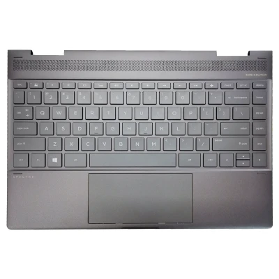 HP Spectre X360 13-AE, TPN-Q199, 942040-001, backlit US keyboard palmrest brown
