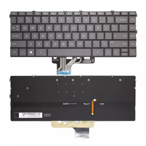 HP Spectre X360 13-AW TPN-Q225 13-aw2042TU brown backlit US keyboard - main product image