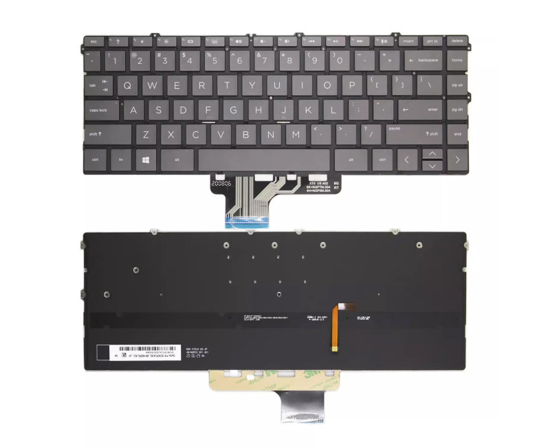 HP Spectre X360 13-AW TPN-Q225 13-aw2042TU brown backlit US keyboard - additional view 