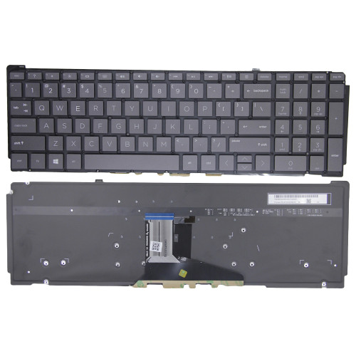 HP Spectre X360 15-EB, 15T-EB, EB0072TX, TPN-Q226, backlit US keyboard black gray - main product image