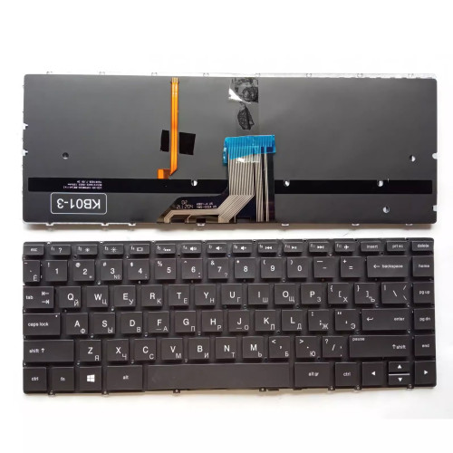 HP Spectre x360 13-AC 13-W 13-AP 13-AE black backlit Russian RU keyboard - main product image