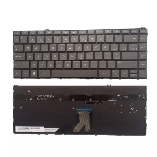 HP Spectre x360 13-AC000 13-W000 13-AP000 13-AE000 brown backlit Swiss SW keyboard - main product image