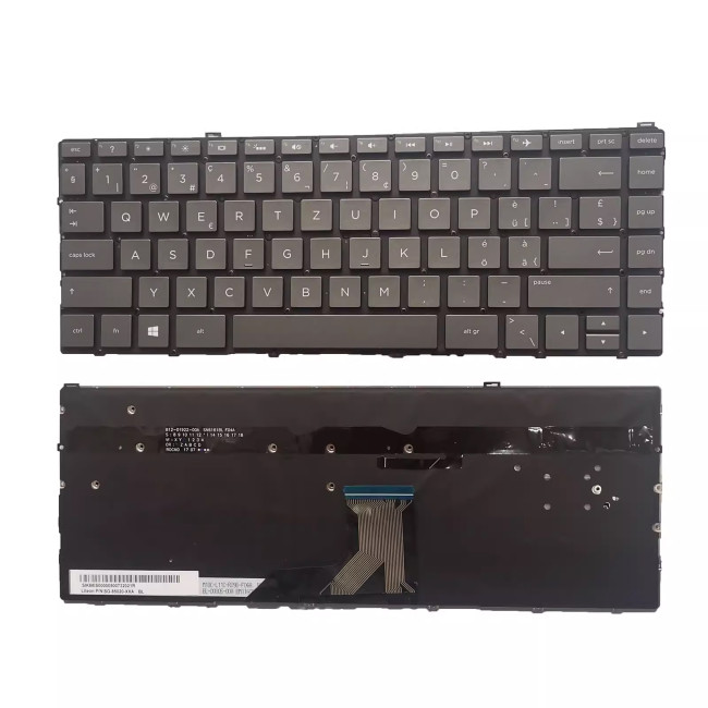 HP Spectre x360 13-AC000 13-W000 13-AP000 13-AE000 brown backlit Swiss SW keyboard - main product image