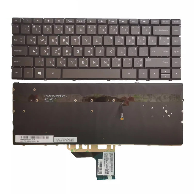 HP Spectre x360 13-AG 13-AD 13-AC 13-AE 13-W backlit Thai TI TA keyboard - main product image