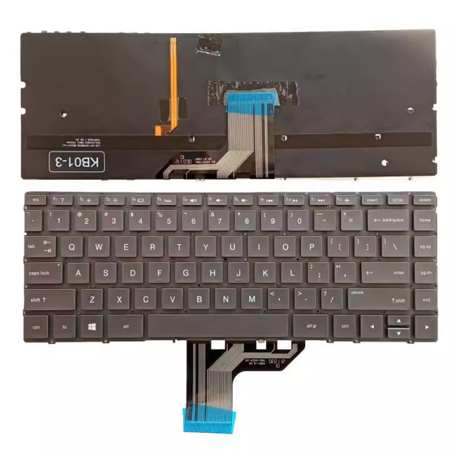 HP Spectre x360 13-W 13-AC 13-AD 13-AE brown backlit US keyboard - main product image
