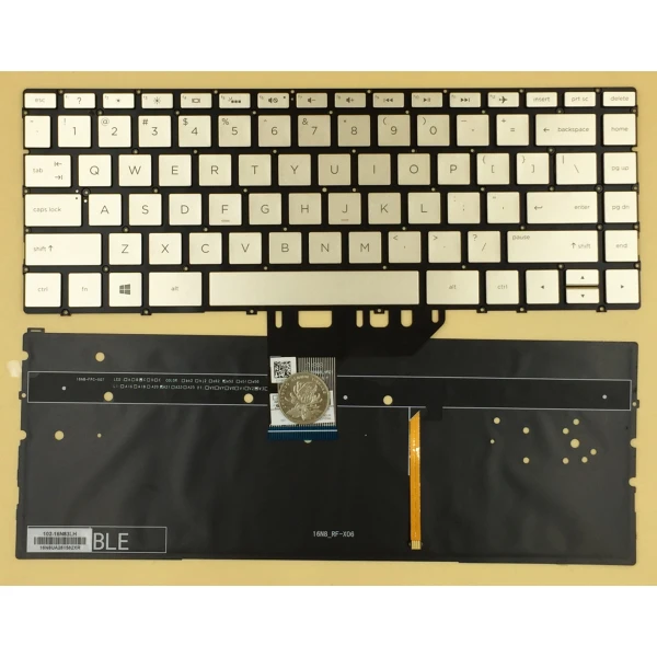 HP Spectre x360 13-W, 13-AC, 13-AD, 13-AE, gold backlit US keyboard - main product image