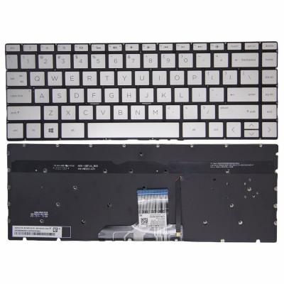 HP Envy x360 13-AG 13-AH 13-AN 13-AQ Q214 W136 W133 W144 W141 silver backlit US keyboard