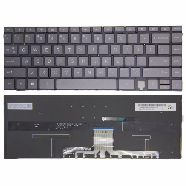 HP Spectre x360 14-EA 14-EB 14-AE black backlit US keyboard original - main product image