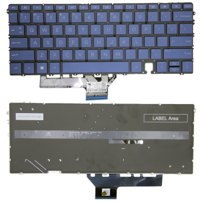 HP Spectre x360 14-EF TPN-C155 backlit US keyboard blue