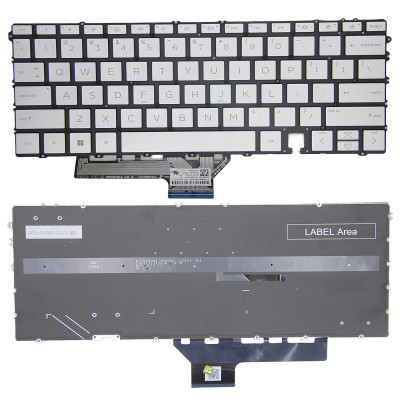 HP Spectre x360 14-EF TPN-C155 backlit US keyboard silver