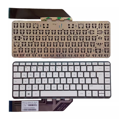 HP Split X2 13-M 13-M100 13-M200 13T-M white Brazilian BR keyboard - main product image