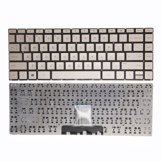 HP TPN-W131 TPN-W139 TPN-I131 TPN-I132 TPN-I136 gold US keyboard - main product image