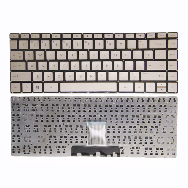 HP TPN-W131 TPN-W139 TPN-I131 TPN-I132 TPN-I136 gold US keyboard - main product image