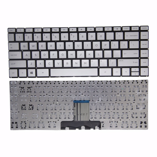 HP TPN-W131 TPN-W139 TPN-I131 TPN-I132 TPN-I136 silver US keyboard - main product image