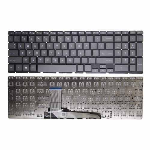 HP Victus 16-D 16-E 16T-D 16-R 15-FA 15T-FA 15-FB 15Z-FB US keyboard gray - main product image