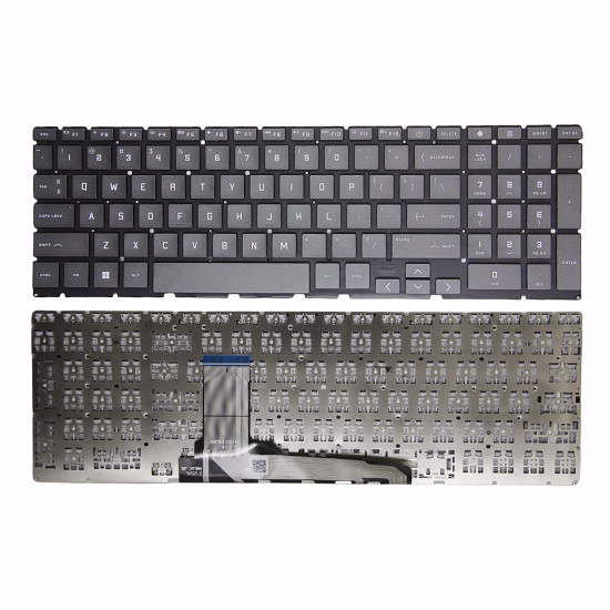 HP Victus 16-D 16-E 16T-D 16-R 15-FA 15T-FA 15-FB 15Z-FB US keyboard gray - main product image