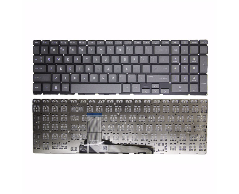 HP Victus 16-D 16-E 16T-D 16-R 15-FA 15T-FA 15-FB 15Z-FB US keyboard gray - additional view 