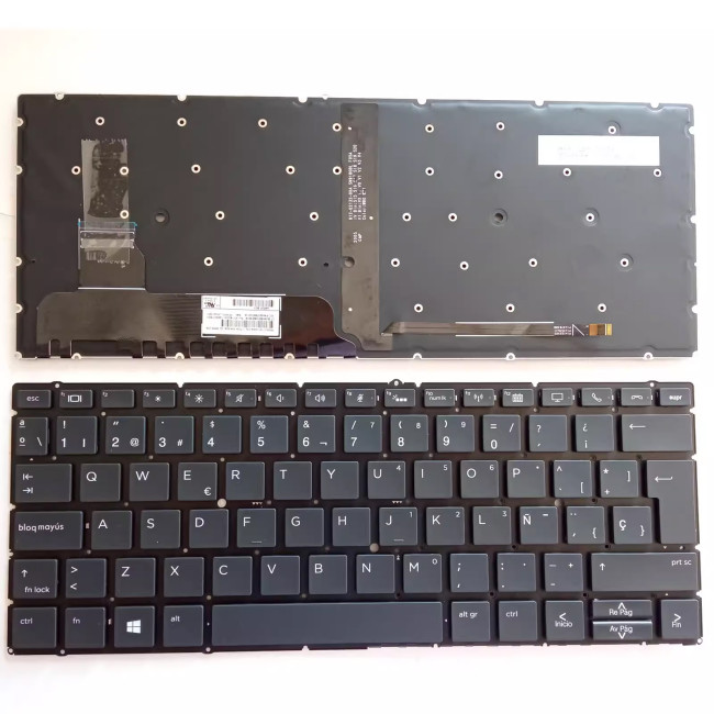 HP X13 G2 830 G6 835 G6 HSN-I22C backlit Spanish SP keyboard - main product image