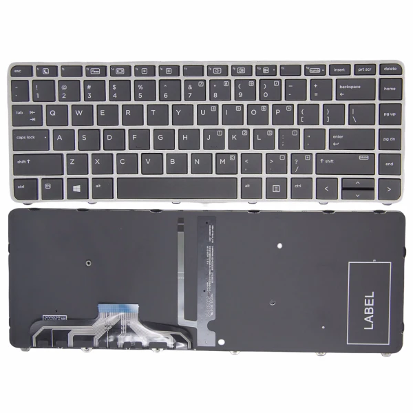 HP X360 1040 G3 HSTNN-Q99C silver frame backlit US keyboard - main product image