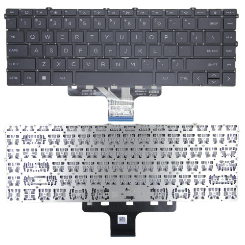 HP X360 14-DW, 14-DV, 14-DY, 13-BB, 13T-BB, 14M-DW, 14T-DW, 14M-DY, 14Q-DY, 14T-DY, black US keyboard F1 smile - main product image