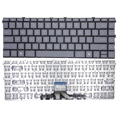HP X360 14-DW, 14-DV, 14-DY, 13-BB, 13T-BB, 14M-DW, 14T-DW, 14M-DY, 14Q-DY, 14T-DY, gray US keyboard AI F1 smile - main product image