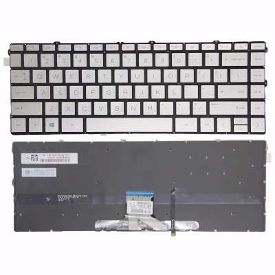 HP X360 14-DW, 14-DV, 14-DY, 13-BB, 13T-BB, 14M-DW, 14T-DW, 14M-DY, 14Q-DY, 14T-DY, silver backlit US keyboard