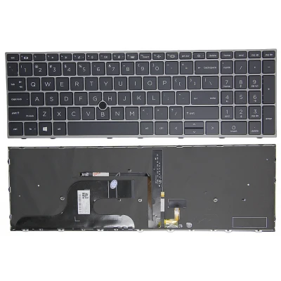 HP ZBook Fury 15 G7 G8 backlit US keyboard