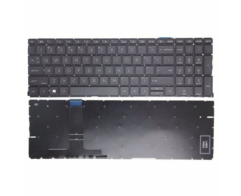 HP ZBook Power G7 G8 G9, ZBook Power 15 G7 G8 G9 US keyboard - additional view 