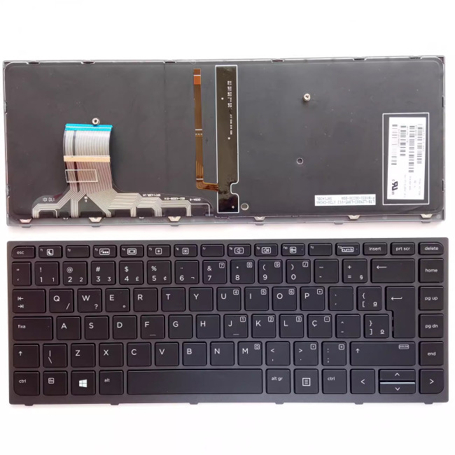 HP ZBook Studio G3 G4 backlit Brazilian BR keyboard - main product image