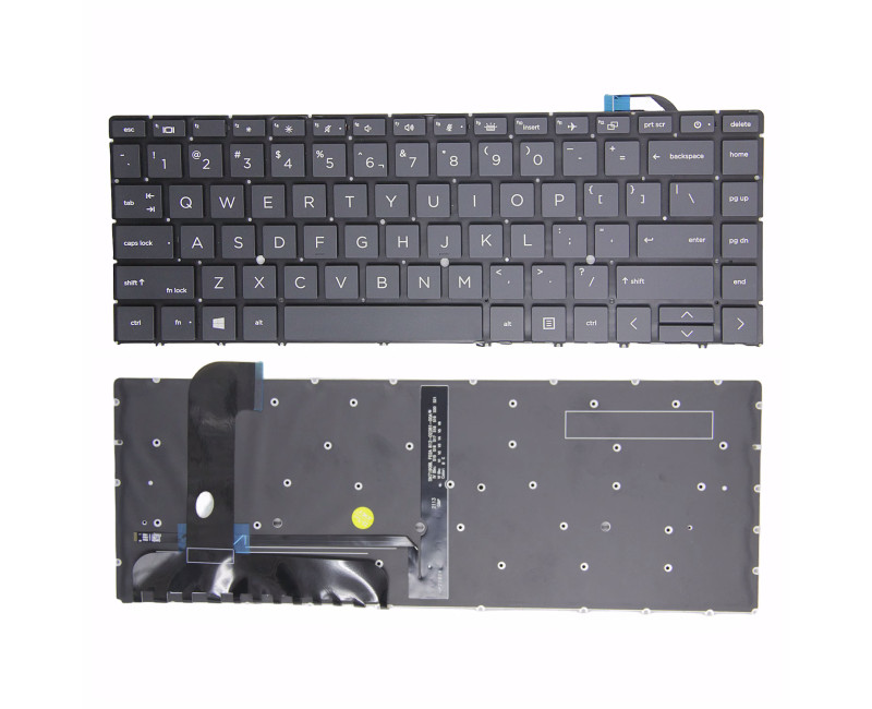 HP ZBook studio G7 G8 backlit US keyboard - additional view 