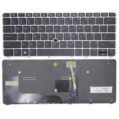 HP elitebook 725 820 828 G3 G4 trackpoint backlit US keyboard original