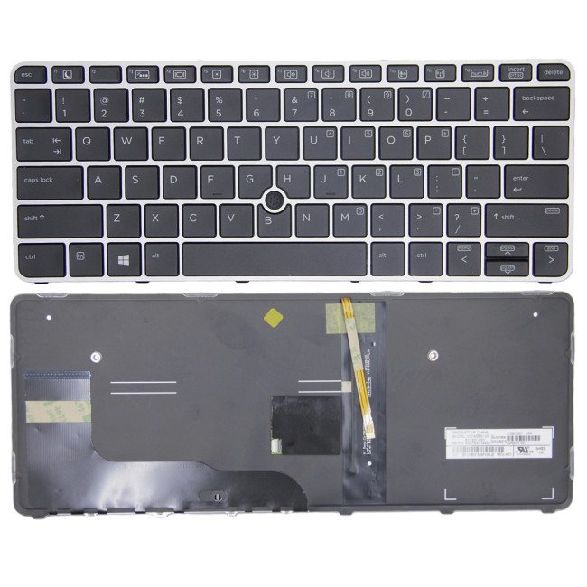 HP elitebook 725 820 828 G3 G4 trackpoint backlit US keyboard original - main product image