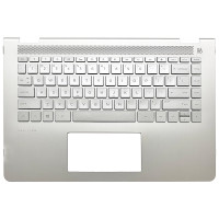HP pavilion X360 14-BA, TPN-W125, 924115-001, silver backlit US keyboard palmrest