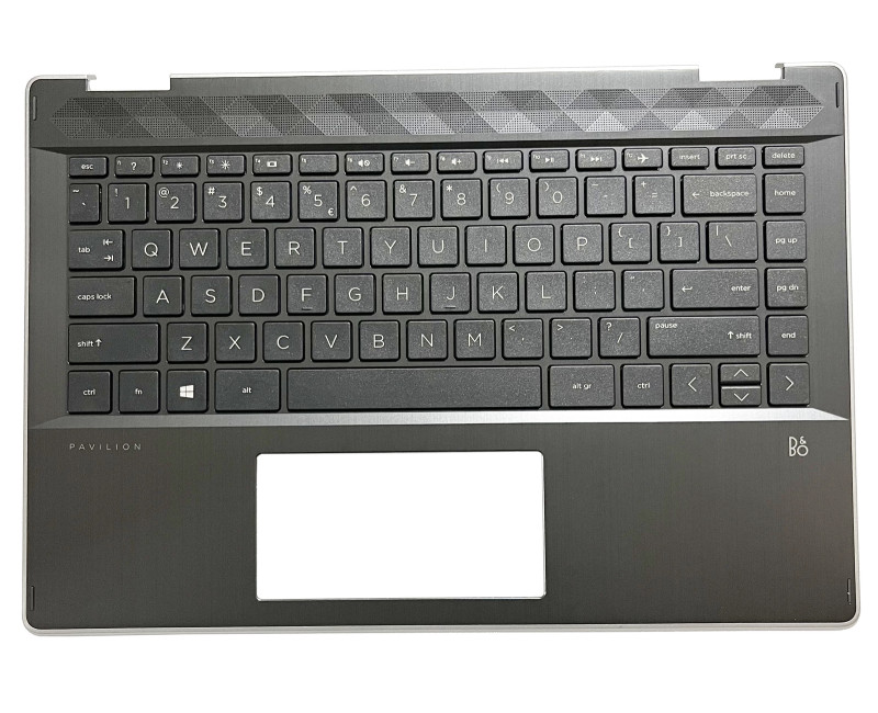 HP pavilion x360 14-DH, TPN-W139, M35769-001, US keyboard palmrest silver edge - additional view 