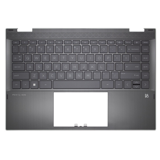 HP pavilion x360 14-DW, TPN-Q171, L96518-001, L96530-001, US keyboard palmrest plastic - main product image