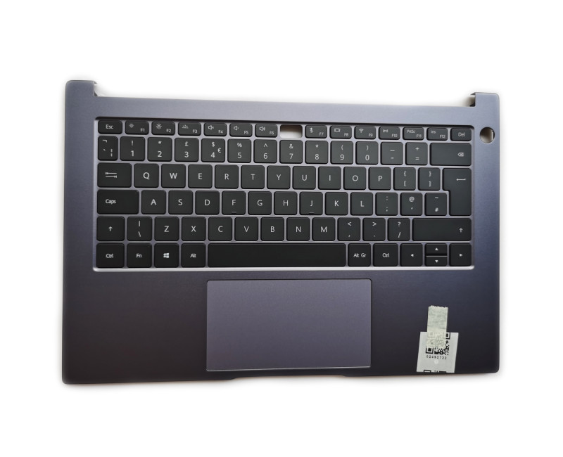 HUAWEI Honor Magicbook 14 NbB-WAH9P Nbl-WAQ9L NBR-WA19 WXX9 gray backlit UK keyboard palmrest