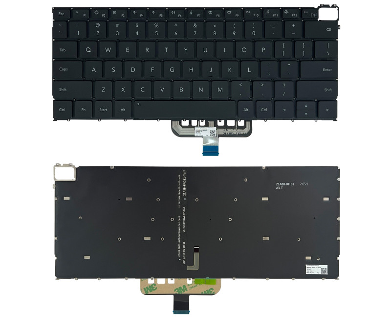Huawei MagicBook V14 HGE-W56 HGE-W76 GLO-F56 GLO-F76 backlit US keyboard - additional view 
