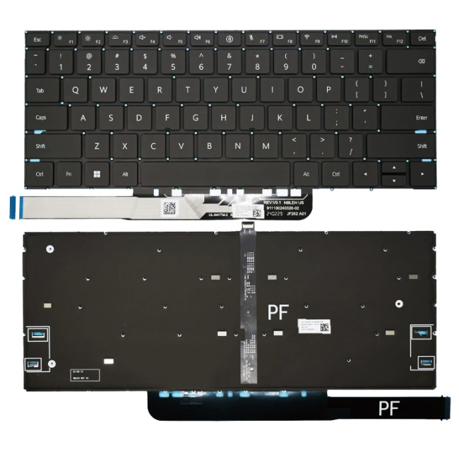 Huawei Matebook D14 D15 2023, MDF-16, MDG-16, backlit US keyboard original - main product image