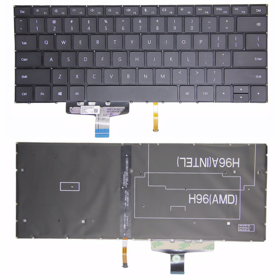 Huawei Matebook WRTB-WFE9 WFH9 HNL QFQ9 WFP9Q KPRC W10L W20L backlit US keyboard - main product image