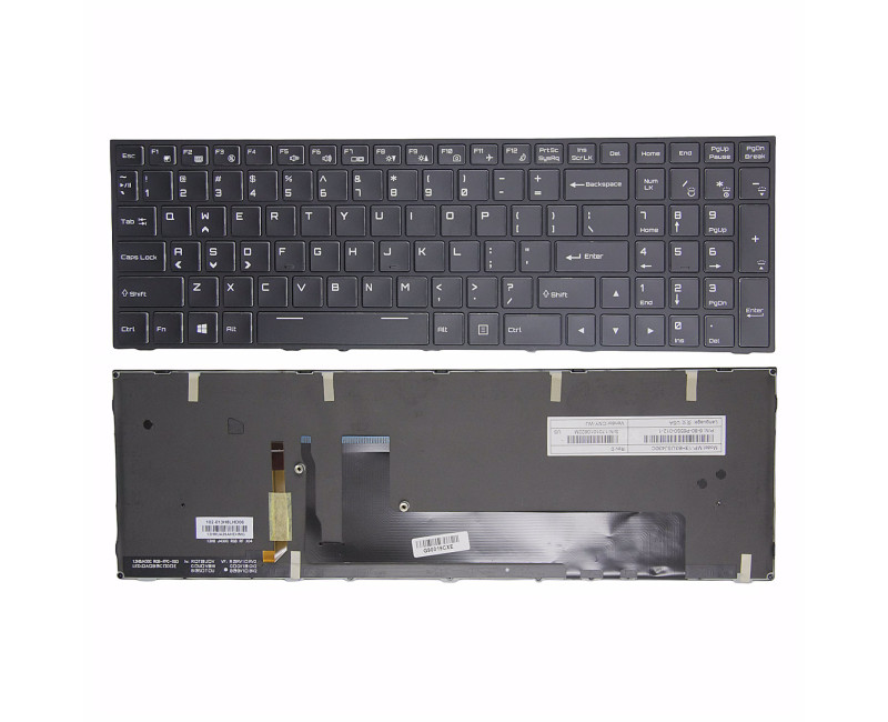 Hasee Z7 Z7M Z8 Z6 Z6M G8 G7 G6 T5S T5X RGB backlit US keyboard - additional view 