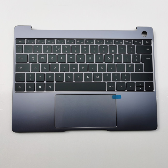 Huawei MateBook 13 WRT-W19 WRT-W29L WRTB-WFH9L WRTB-WAH9E gray backlit UK keyboard palmrest - main product image