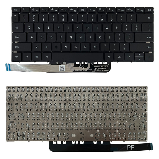 Huawei Matebook D14, D15, 2023, MDG-16, MDG-24, YTFZ-5851SP, black US keyboard - main product image