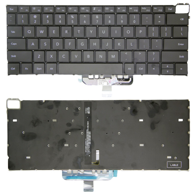 Huawei honor X14 plus, FMI-76, FMI-721, MFI-721, MRA-721, 2024 backlit US keyboard black - main product image