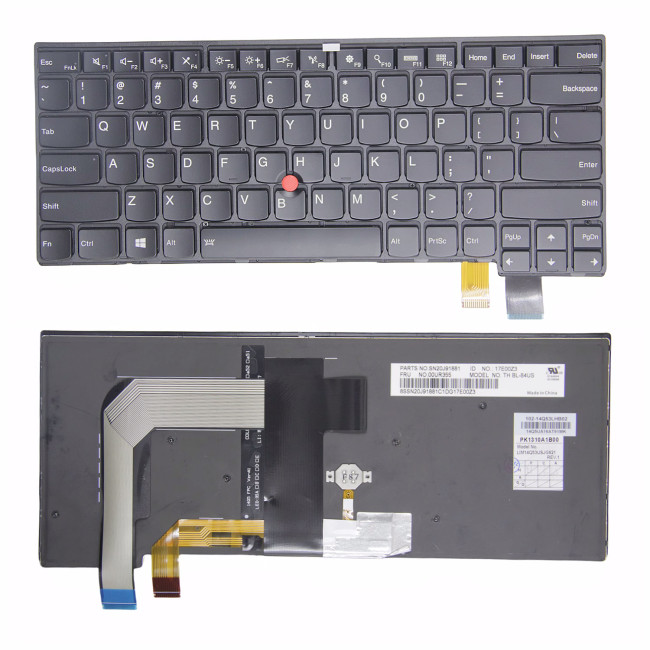 Lenovo thinkpad T460P T470P with backlit trackpoint US keyboard original - main product image