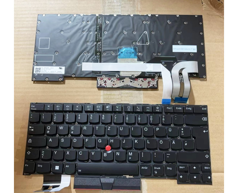 IBM Thinkpad T14S gen1 20T0 20T1 backlit German DE keyboard original - additional view 