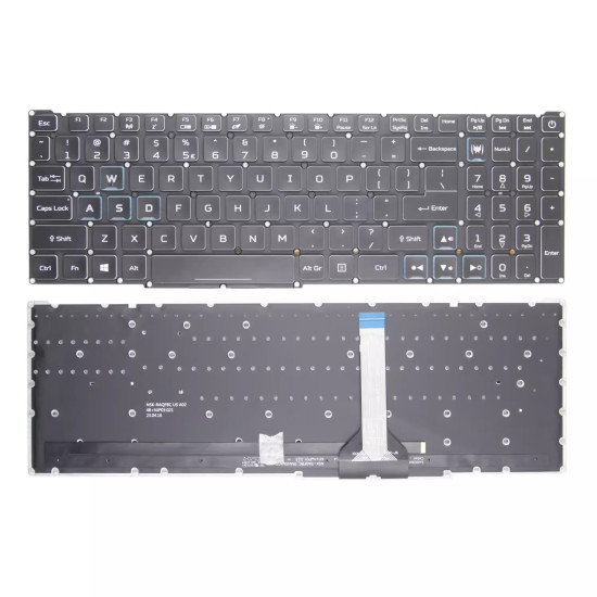 Acer AN515-46 AN515-56 AN515-58 PH315-54 PH515-54 blue WASD RGB backlit US keyboard slim - main product image