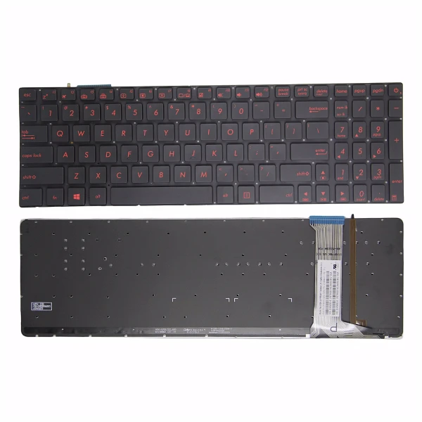 Asus Z50JX GL752 ZX70 FX71 FX50V FX-PRO PRO6300 PRO6700 red backlit US keyboard - main product image